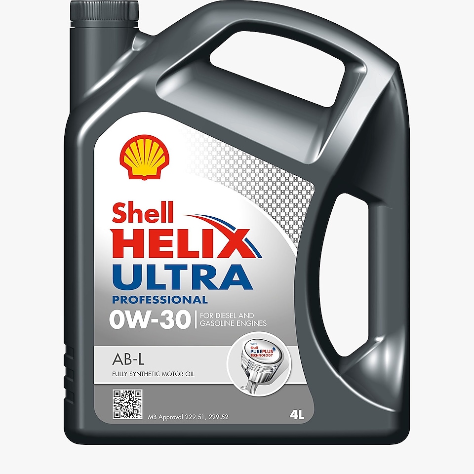 Packshot of Shell Helix Ultra Professional AB-L 0W-30