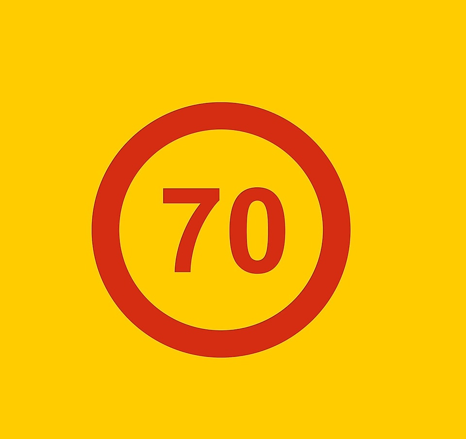 Знак обмеження швидкості «70»