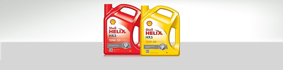 Дві каністри мінеральної моторної оливи Shell Helix
